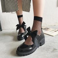 Black Bowknot Heeled Shoes - Thumbnail 4