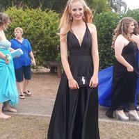 Sexy Backless Straps A-line Sleeveless Long Prom Dresses Plus Size Prom Evening Dress P26 - Thumbnail 3
