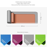 Power Ionics  Ice Cold Cooling Sports Towel For Gym, Yoga, Pilates, Tennis, Basketball - Thumbnail 4