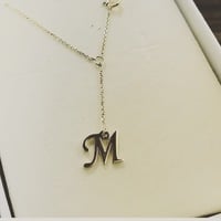 Initial Necklace (single letter) - Thumbnail 1