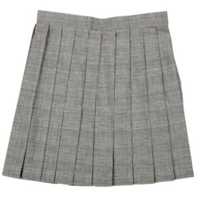 Gray pleated skirt - Thumbnail 4