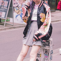 Gray Pleated Skirt - Thumbnail 1