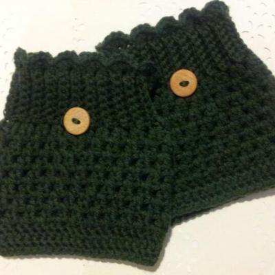 Crochet boot cuffs / leg warmers