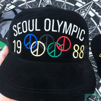 Free Shipping-GD OLYMPIC 88 PEACE SUEDE CAP - Thumbnail 2