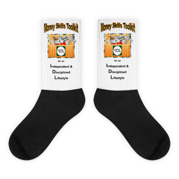 XPL black foot socks