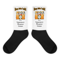 XPL black foot socks