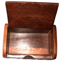 Vintage Hand carved Ghanaian Traditional Jewelry Box Pendant Box Necklace Box - Thumbnail 4