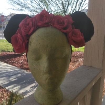 Day of the dead inspired mouse ears 
