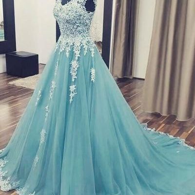 Glamorous  a-line cap sleeves long lace appliques prom evening dresses plus size formal gowns p46
