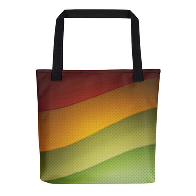 Rasta swirl tote bag
