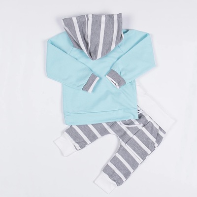 Stripe hoodie set 