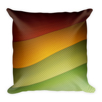 Rasta twirl Square Pillow - Thumbnail 1