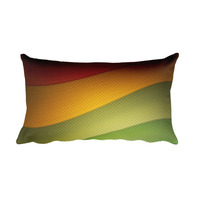 Rasta twirl Rectangular Pillow - Thumbnail 1