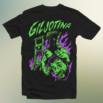Giljotina records executioner green/purple t-shirt