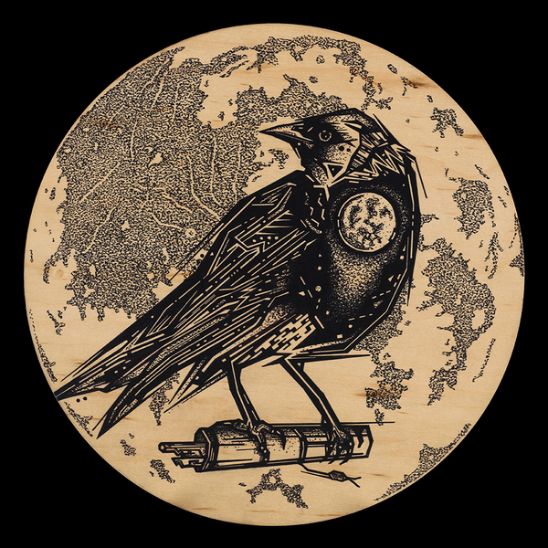 "The Herald" 8" Print on Wood