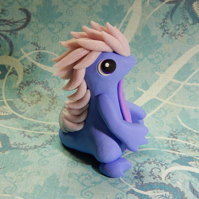 Purple and blue maned dragon