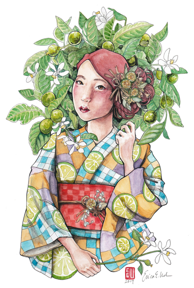 "Lime" Postcard