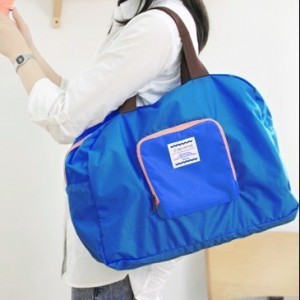BLUE Color Multiple Use Fold-able Travel Bag Good for Shopping & Daily Use Bag