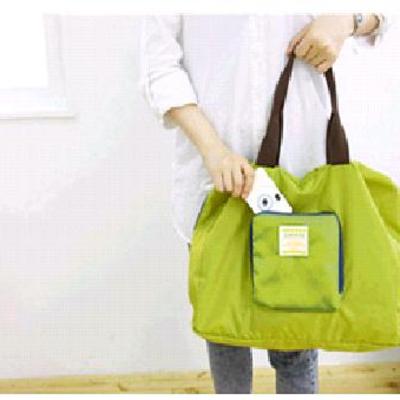 Lime green large liner organizer bag dual zipper purse nice to insert inside bags