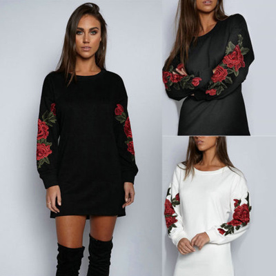 Cameron Rose Sweatshirt Dress