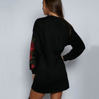 Cameron Rose Sweatshirt Dress - Thumbnail 4