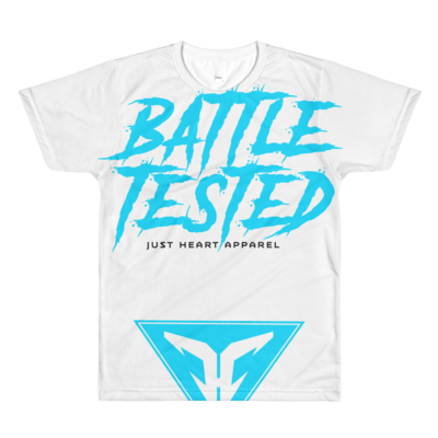Battle tested sublimated blue graphic tee - Thumbnail 5