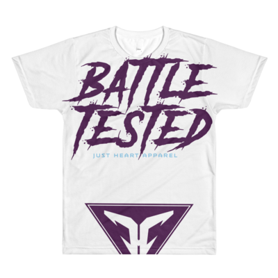 Battle tested sublimated purple graphic tee - Thumbnail 5