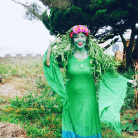 Te Fiti wig--adult or child size--Moana costume - Thumbnail 2