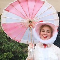 Mary Poppins Jolly Holiday Costume--4 Pieces-- Skirt, Blouse,Belt & Hat - Thumbnail 1