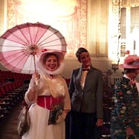 Mary Poppins Jolly Holiday Costume--4 Pieces-- Skirt, Blouse,Belt & Hat - Thumbnail 4