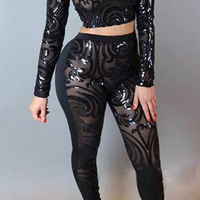 Supis 2 Piece Sequin Set Large Blush - Thumbnail 2
