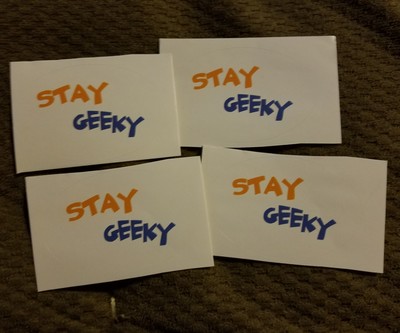 Stay Geeky Sticker 4-Pack