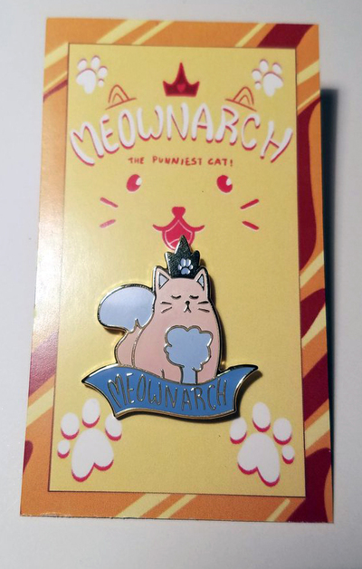 Meownarch Pin (Pastel)