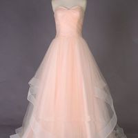 Gorgeous Pink Long Tulle Prom Gown 2018, Pink Prom Dress, Party Gowns - Thumbnail 1