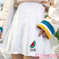 KAWAII FRUIT PLEATED SKIRT - Thumbnail 1