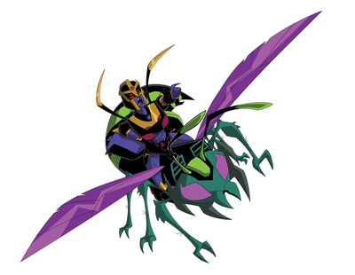 Black Arachnia and Waspinator Sticker