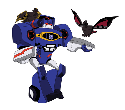 Soundwave lazerbeak and buzzsaw Sticker