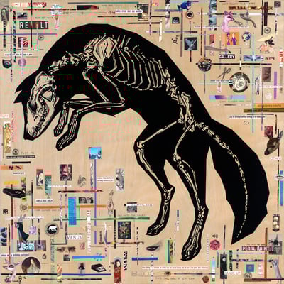 "The Invader" 12"x12" Print on Wood