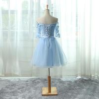 Light Blue Short Prom Dress, Elegant Formal Dresses, Sweet 16 Dresses - Thumbnail 1