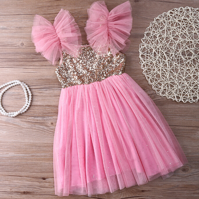 Princess in pink dress