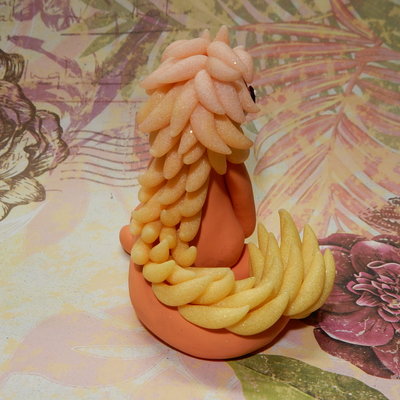 Pink and orange maned dragon