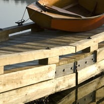 Dingy on the dock