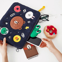 Cartoon Pattern Plush Macbook 12 Air Pro 11 13 15 Bag Cover MB1207 - Thumbnail 1