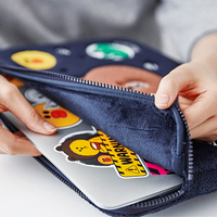 Cartoon Pattern Plush Macbook 12 Air Pro 11 13 15 Bag Cover MB1207 - Thumbnail 3