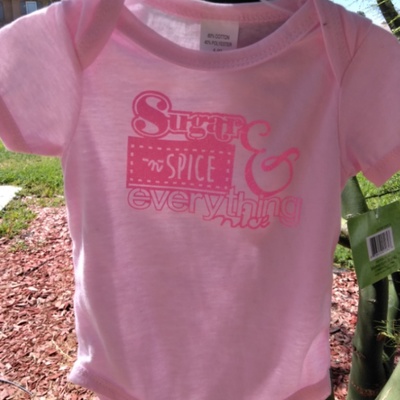 Sugar and spice onesie