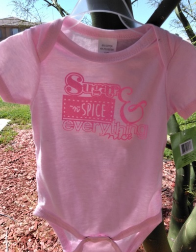 Sugar and spice onesie