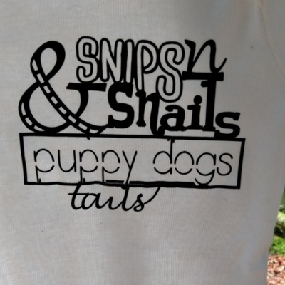 Puppy dog tails onesie