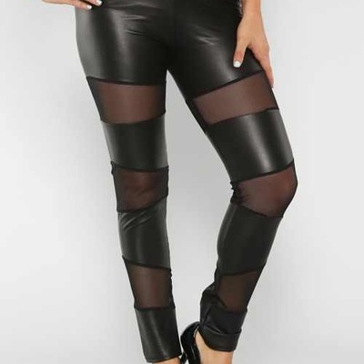 Plus pleather leggings