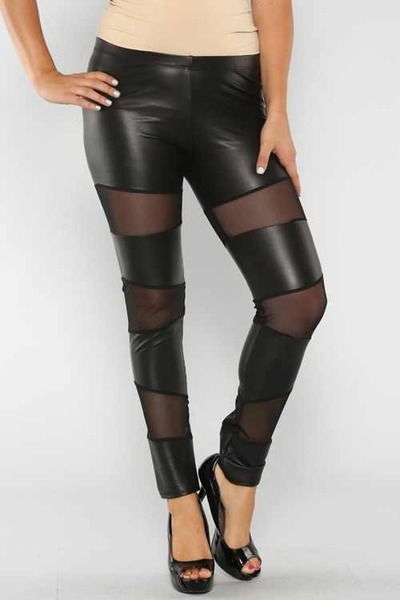 Plus Pleather Leggings