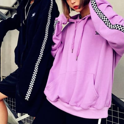 *free ship* harajuku checks hoodie sweatshirt